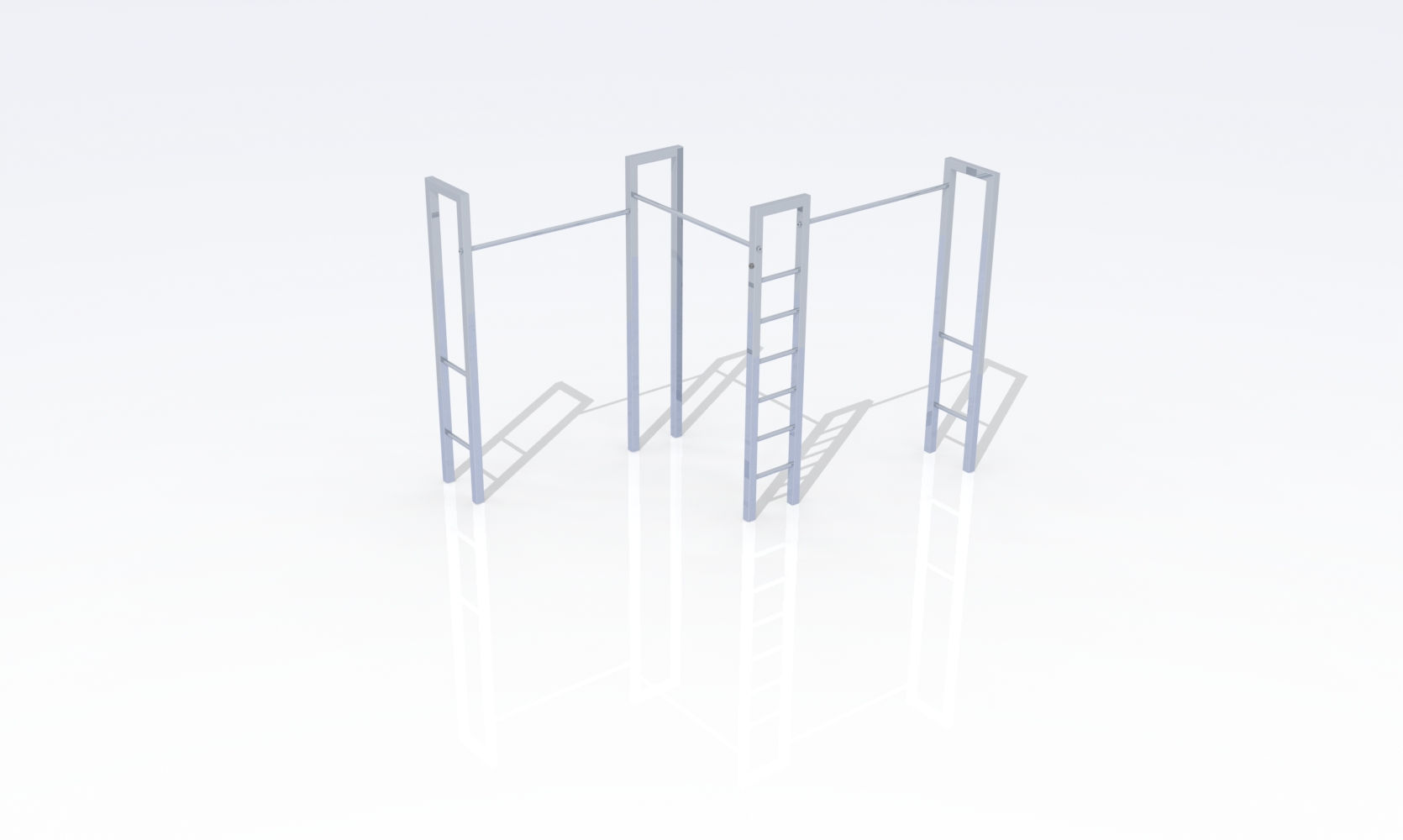 BarForz Pull up bars with extra corner IJslander