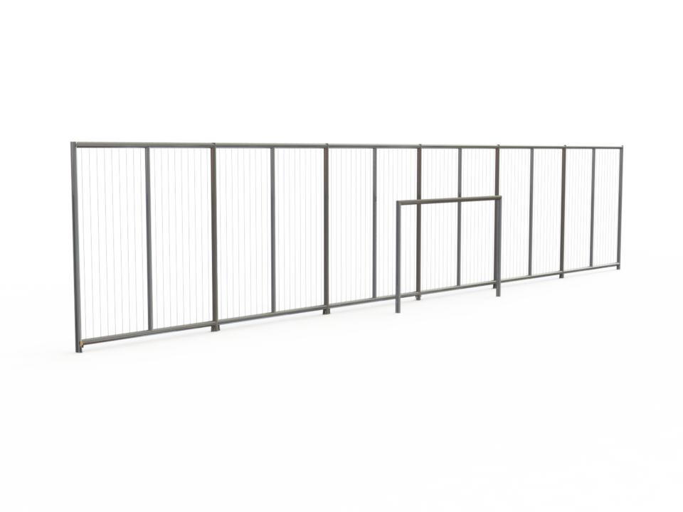 Backstop 15 x 3 m mit Tor 1206 IJslander Urban sport and play solutions