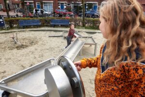 Waterspelen in speeltuin