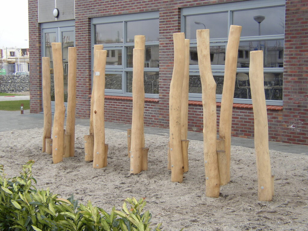 Houten balanceerroute