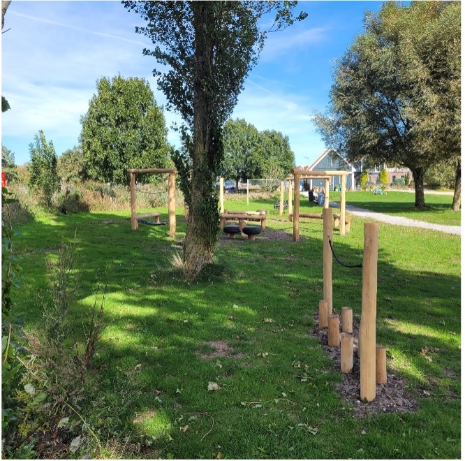 Houten speeltuin in Edam/Volendam 